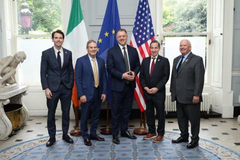 Jordan CODEL meets with Minister of State for European Affairs and Defense at the Department of the Taoiseach, the Department of Foreign Affairs and Trade, and the Department of Defense Thomas Byrne